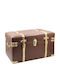 Keskor Wooden Decorative Trunk Brown 68x40x40cm