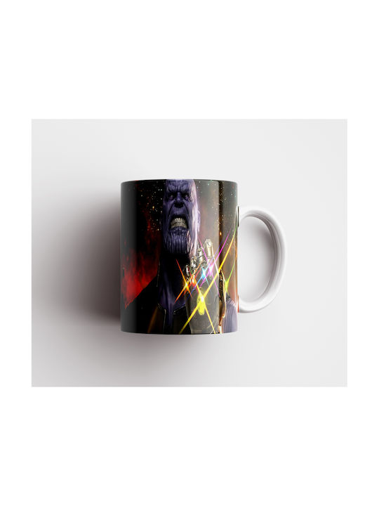 White Ceramic Mug 330ml Thanos Dp4605
