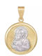 Anhänger Kinder Amulett Beidseitig Konstantinato aus Gold 9K 052998