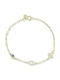 CHrysolithos Kids Bracelet from Gold-plated Silver with Evil Eye