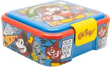 Stor Plastik Kinder Lebensmittelbehälter Mickey Mehrfarbig