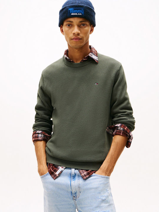 Tommy Hilfiger Пуловер С Дълъг Ръкав Зелен