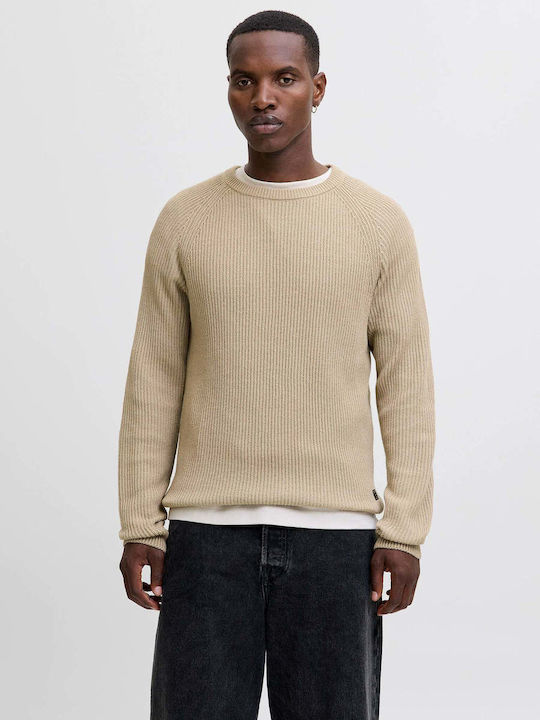 Jack & Jones Pulover Mânecă Lungă Bej