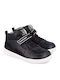 Anatomice Ghete Copii din Piele cu Velcro Negre