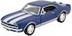 Goki Camaro Z 1967 Toy Car Blue Scale 1:37 Pull Back