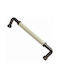 Premier Handle Furniture made of Porcelain & Zamak & Metallic Black 142mm (Center Distance 128mm) 11994-128-BRZ1 1pcs