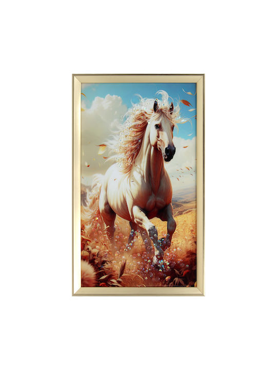 Wall Painting 30x50 with Frame Embossed Strass Keskor 23050-38
