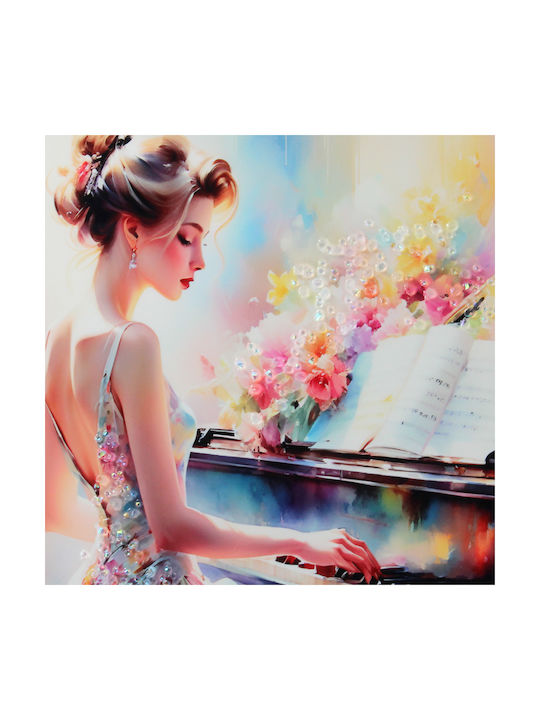 Wall Painting 60x40 With Frame Embossed Strass ...