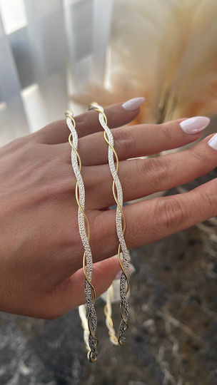 Charisma Handmade Wedding Crowns Combining Silver Matte Surface Gold on the Thin Rod Silver Plated to Never Lose Their Shine