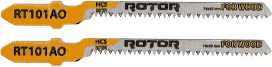 Rt101ao Hcs Комплект 2 Бройки Ламели За Пила Острие От Дърво Zega Rotor 76*50 Mm 20tpi