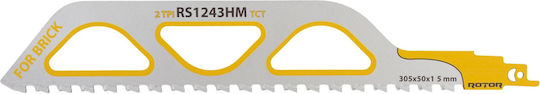 Rs1243 Hm Tct/304 Mm Ламели За Пила За Прорязване На Тухли Ротор 305*50*1.5 Mm 2tpi