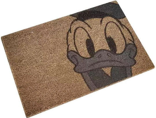 Disney Πατάκι Εισόδου από Κοκοφοίνικα Donald Duck Εκρού 60x40εκ. Εκρού