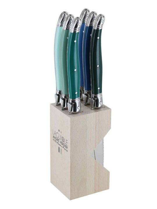 Andre Verdier Set Cuțite cu Suport din Oțel Inoxidabil 12cm 6buc