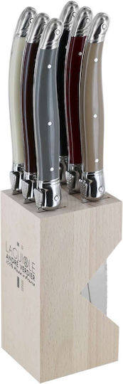 Andre Verdier Set Cuțite cu Suport din Oțel Inoxidabil 12cm 6buc