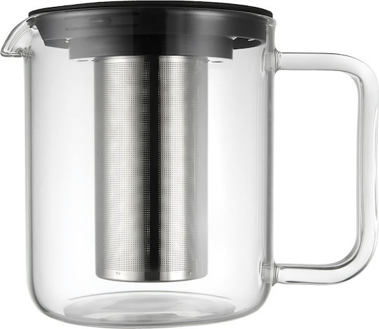 Maxwell & Williams Ceainic cu Filtru Sticlă Transparent 1000ml