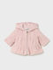 Kids Cardigan Fur with Hood Baby Pink