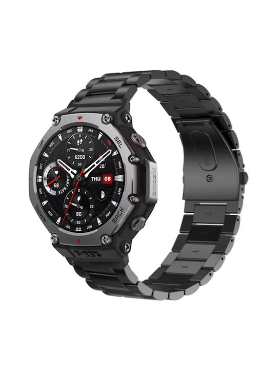 Βραχιόλι Ατσάλι Amazfit T-rex 3 Μαύρο