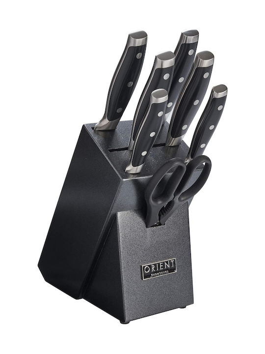 Orient Knife Set with Block from Stainless Steel 8pcs