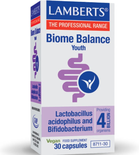 Lamberts Biome Balance Youth with Probiotics and Prebiotics 30 caps