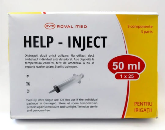 Roval Med Feeding Syringes without Needle 50ml 25pcs