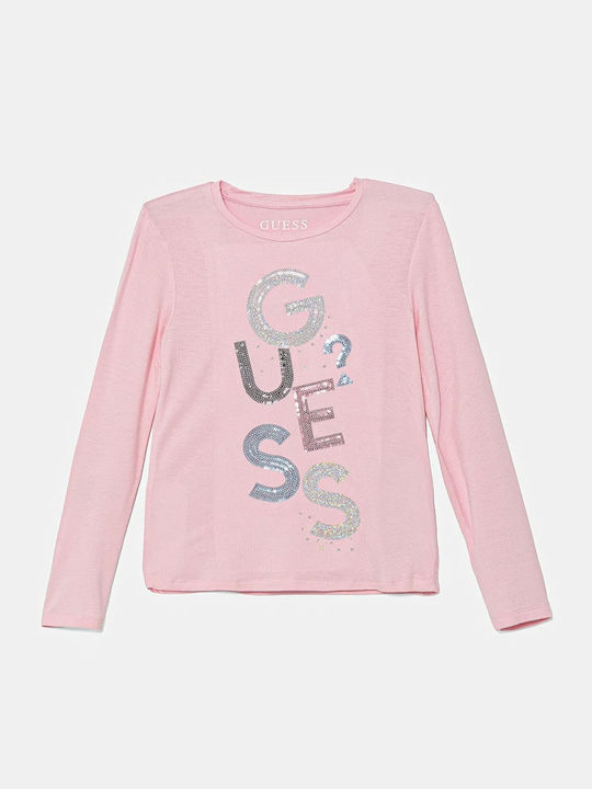 Kids' Shirt Long Sleeve Pink  Girl