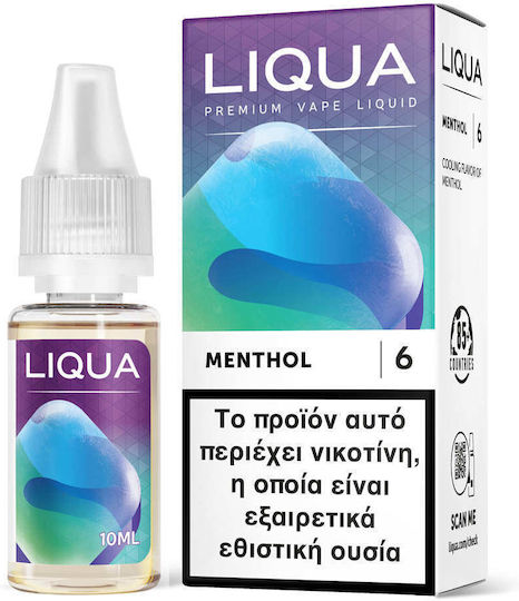 Liqua Ready-to-use E-Liquid with Mint Flavor 6mg 10ml