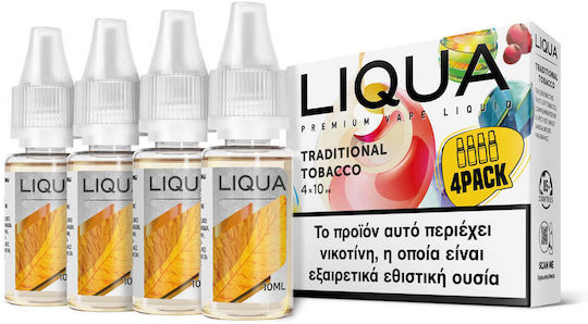 Liqua Ready-to-use E-Liquid with Smoking / Sweet Flavor 12mg 10ml 4pcs