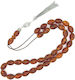 Kompologadiko Amber Worry Beads with Tassel with 33 Beads