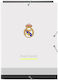 Φάκελος Δακτυλίου Real Madrid C.f Λευκό A4 26 X 33.5 X 2.5 Cm