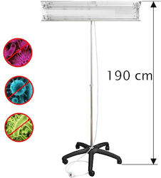 Portable Uvc Bactericidal Lamp 2x30w 140-degree Adjustable Reflector Stand 100-190 Cm Portable Uvc Bactericidal Lamp 2x30w 140-degree Adjustable Reflector Stand 100-190 Cm