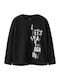 Kids' Shirt Long Sleeve Black Letsplayagain