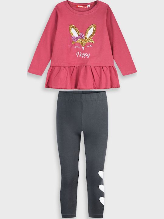 Kids' Set with Leggings Winter 2pcs Black