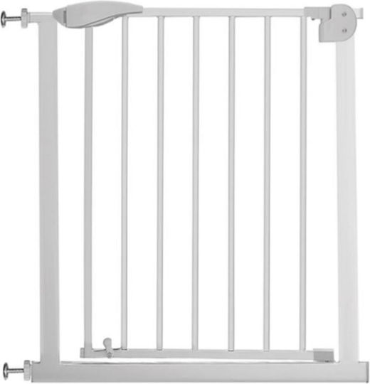 Security Door made of Metal in White Color 75εκ. 1pcs
