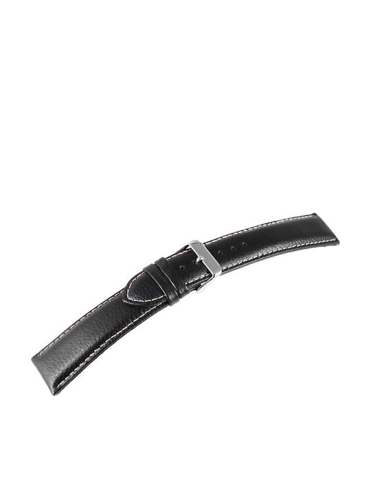 New Era Δερμάτινο Λουράκι Μαύρο 18mm