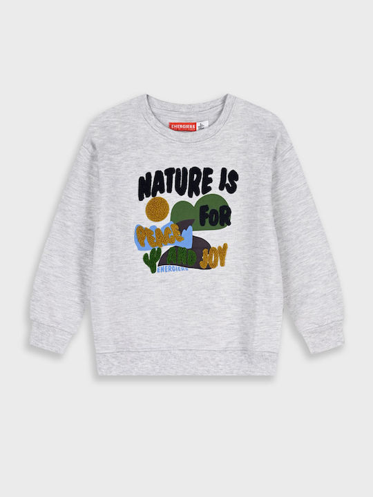 Kinder-Sweatshirt Ecru Melange