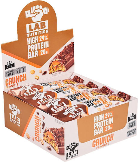 Lab Nutrition HIgh Protein Bar Μπάρες με 29% Πρωτεΐνη & Γεύση Φιστίκια 12x70gr