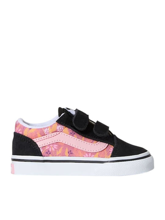 Vans Old Skool V Παιδικά Sneakers με Σκρατς Ροζ VN000CTGZRY