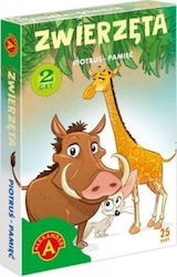 Cards Piotrus Pamiec: Animals 3+ Years (PL) Alexander Toys