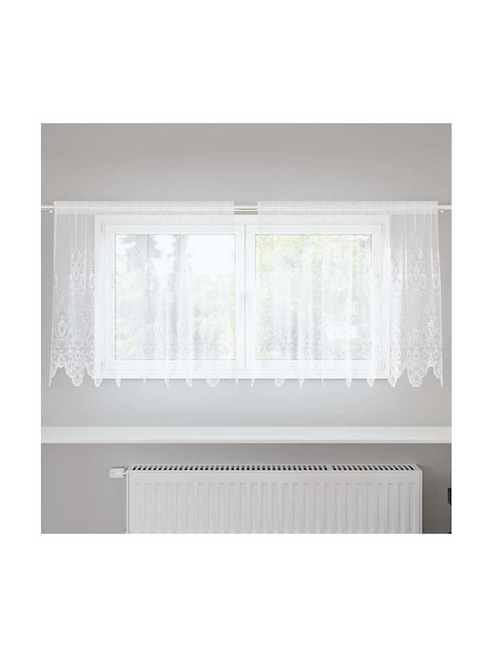 vidaXL Window Curtain With Pencil Pleat White 200x80cm