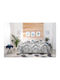 Alcam Zebra Κουβερλί Διπλό Γκρι 200x220cm