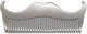 Beard Comb Stainless Steel-e3400