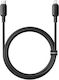 Baseus Silky Series Редовна USB-C към Lightning кабел 20W Черен 1м (P10377700113-00)