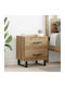 Wooden Brown Oak Bedside Table 40x35x47.5cm