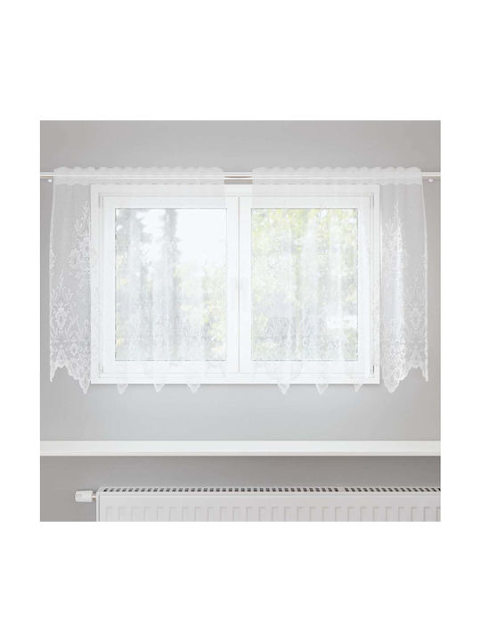vidaXL Window Curtain With Pencil Pleat White 150x80cm