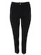 Damen Stoff Hose in Schlanker Passform Black