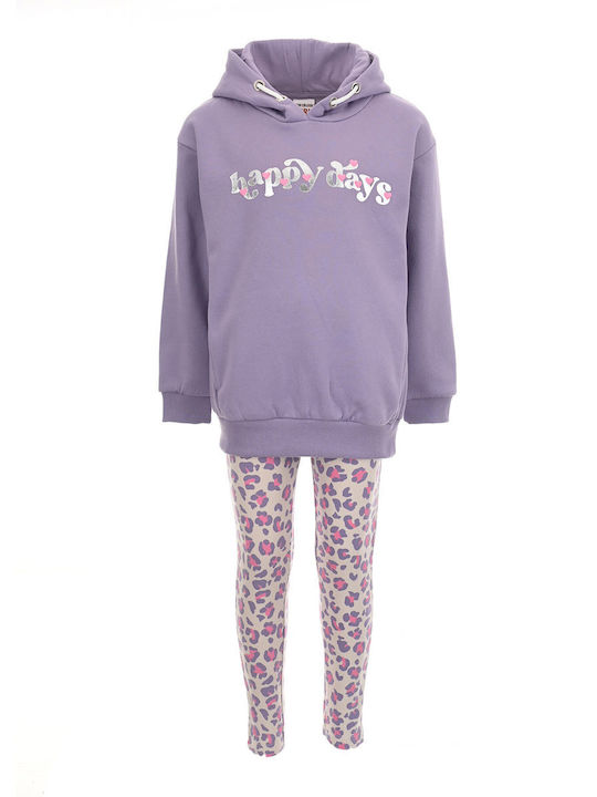 Kids' Set with Leggings Winter 2pcs Lilac