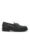 Δερμάτινα Γυναικεία Loafers σε Μαύρο Χρώμα