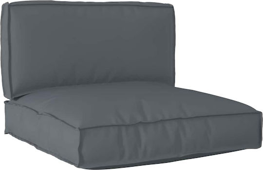 vidaXL Pernă De Bancă Pentru Perne Pentru Scaune De Grădină Antracit 2 Buc 80x80 Cm