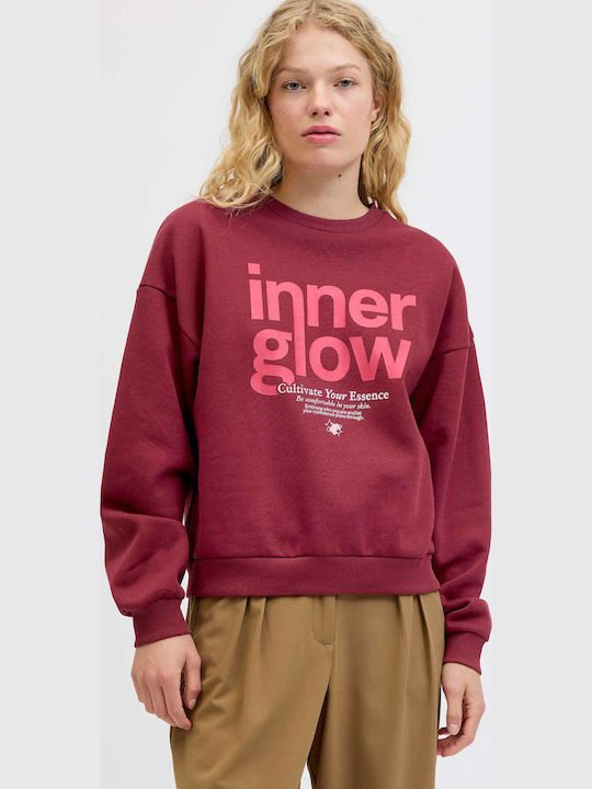 Damen Sweatshirt Bordeaux
