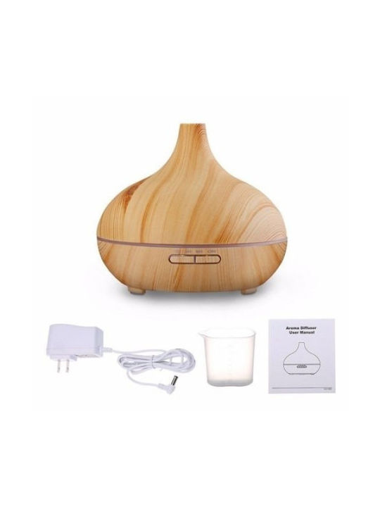Lumini LED Dispozitiv de aromaterapie Ultrasonic cu temporizator Bej 300ml DS9GQGBBM